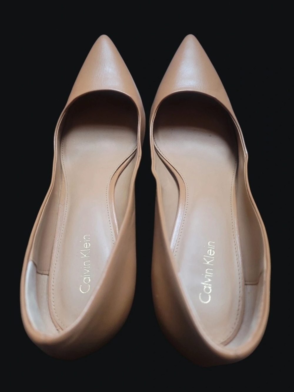 Classic Calvin Klein Women’s Pointed-Toe Gayle Pump in Nude - Picture 4 of 5
